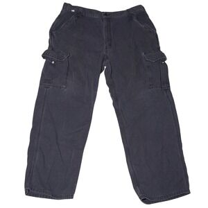 Carhartt FR Cargo Pants Mens 40x30 Black Good Flame Resistant FRB240 CAT 2 Work